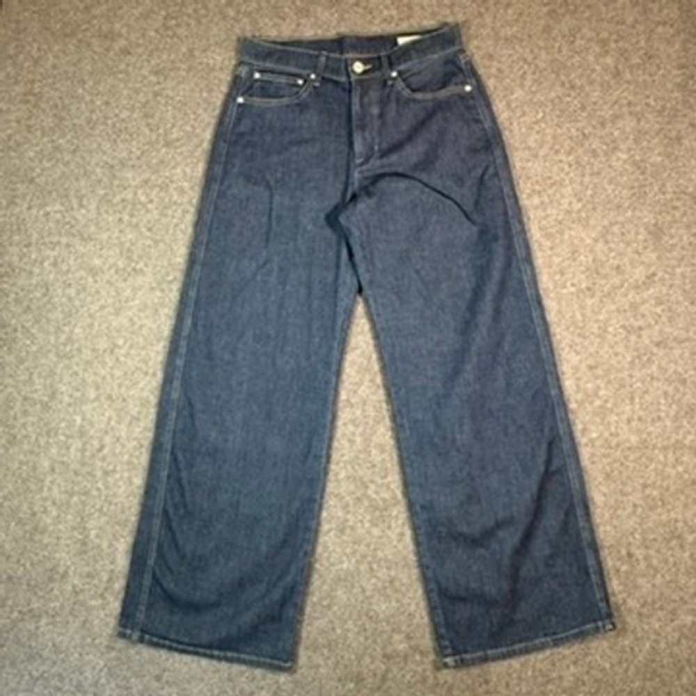 AYR The Big Salad Wide Leg Jeans Dark Indigo Wash High Rise Size 26 Made in LA